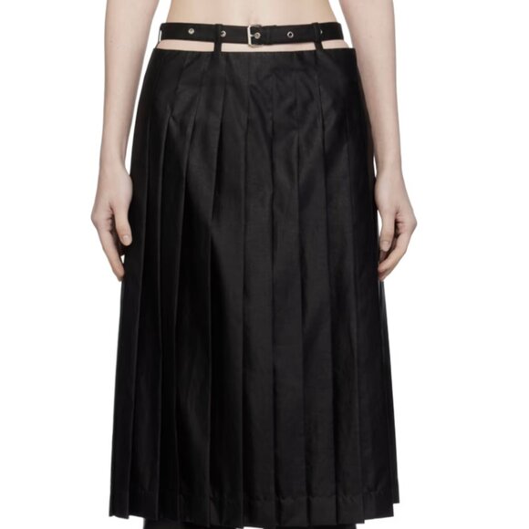 Brown pleated skirt - Picture 1 of 11